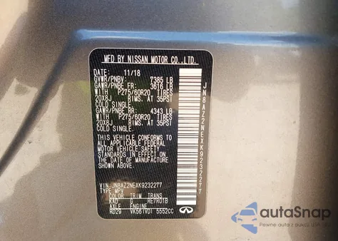 2019 Infiniti Qx80 Luxe from USA, damaged, VIN JN8AZ2NEXK9232277